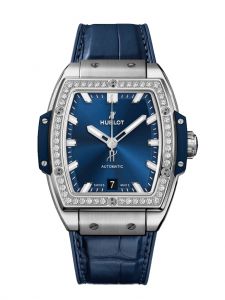 Đồng hồ Hublot Spirit of Big Bang Titanium Blue Diamonds 665.NX.7170.LR.1204 39mm