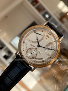 Đồng hồ Maurice Lacroix Masterpiece Calendrier Retrograde Stahl Gold 43 mm (2010) MP7068-PS101-190