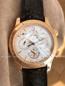 Đồng hồ Jaeger-LeCoultre Master Grande Reveil 163242A 149.2.95, Strichindizes, 2005, Gut, Gehäuse Roségold, Band Leder