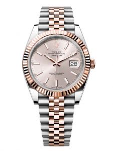 Đồng hồ Rolex Datejust 41 M126331-0010 126331-0010 mặt số sundust vàng hồng dây jubilee
