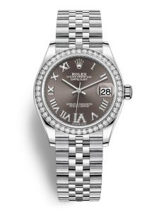 Đồng hồ Rolex Datejust 31 M278384RBR-0032 278384RBR-0032 Thép Oystersteel và Vàng Trắng 18ct Mặt Ghi đậm Niềng Kim cương - Mẫu 2020