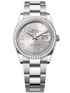 Đồng hồ Rolex Datejust 36 M126284RBR-0022 126284RBR-0022 Thép Oystersteel và Vàng Trắng 18ct Mặt bạc Niềng Kim cương