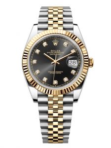 Đồng hồ Rolex Datejust 41 M126333-0006 126333-0006 Rolesor Demi Vàng Kim 18ct Mặt đen sáng