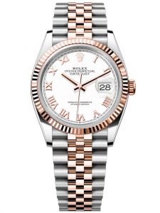 Đồng hồ Rolex Datejust 36 M126231-0015 126231-0015 Thép Oystersteel và Vàng Everose 18ct Mặt trắng