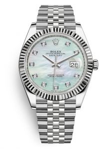 Đồng hồ Rolex Datejust 41 M126334-0020 126334-0020 Thép Oystersteel và Vàng Trắng 18ct Mặt khảm trai trắng