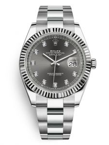 Đồng hồ Rolex Datejust 41 M126334-0005 126334-0005 Thép Oystersteel và Vàng Trắng 18ct Mặt ghi đậm