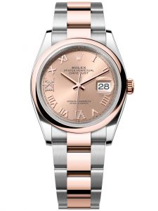 Đồng hồ Rolex Datejust 36 M126201-0028 126201-0028 Thép Oystersteel và Vàng Everose 18ct Mặt hoa hồng