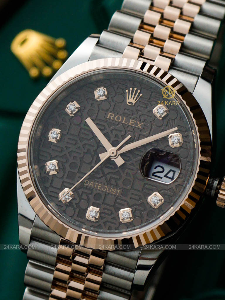 Đồng hồ Rolex Datejust 36 126231-0025 Oystersteel v&agrave; v&agrave;ng Everose