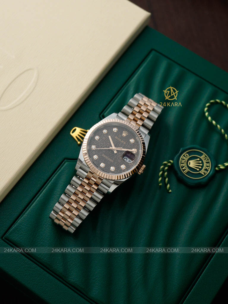 Đồng hồ Rolex Datejust 36 126231-0025 Oystersteel v&agrave; v&agrave;ng Everose