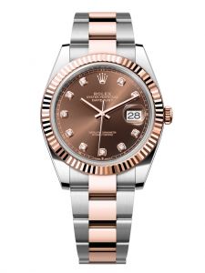 Đồng hồ Rolex Datejust 41 M126331-0003 126331-0003 Thép Oystersteel và Vàng Everose 18ct Mặt chocolate