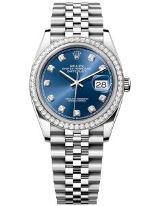 Đồng hồ Rolex Datejust 36 M126284RBR-0029 126284RBR-0029 Thép Oystersteel và Vàng Trắng 18ct Mặt xanh sáng Niềng Kim cương