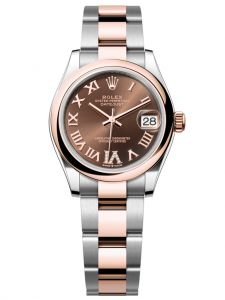 Đồng hồ Rolex Datejust 31 M278241-0003 278241-0003 Thép Oystersteel và Vàng Everose 18ct Mặt Chocolate Niềng Kim cương