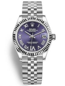 Đồng hồ Rolex Datejust 31 M278274-0026 278274-0026 Vàng Trắng 18ct Mặt số Aubergine Kim cương