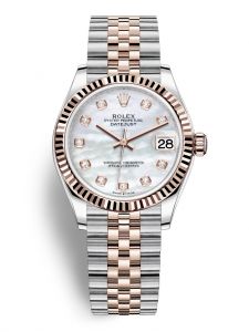 Đồng hồ Rolex Datejust 31 M278271-0026 278271-0026 Thép Oystersteel và Vàng Everose 18ct Mặt khảm trai trắng