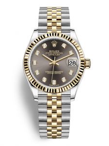 Đồng hồ Rolex Datejust 31 M278273-0022 278273-0022 Thép Oystersteel và Vàng Kim 18ct Mặt Ghi đậm Niềng Kim cương