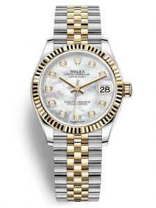 Đồng hồ Rolex Datejust 31 M278273-0028 278273-0028 Vàng kim 18ct Mặt khảm trai MOP nạm Kim cương