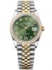 dong-ho-rolex-datejust-36-m126283rbr-0011-126283rbr-0011-thep-oystersteel-va-vang-kim-18ct-mat-xanh-olive-nieng-kim-cuong - ảnh nhỏ  1