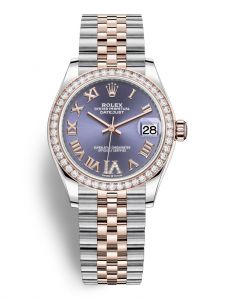 Đồng hồ Rolex Datejust 31 M278381RBR-0020 278381RBR-0020 Thép Oystersteel và Vàng Everose 18ct Mặt Aubergine Niềng Kim cương