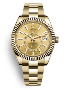 Đồng hồ Rolex Sky-Dweller 42 M326938-0003 326938-0003 Vàng Kim 18ct Mặt champagne
