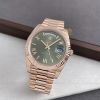 dong-ho-rolex-day-date-40-m228235-0025-228235-0025-vang-everose-18ct-mat-xanh-olive - ảnh nhỏ 5