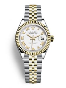Đồng hồ Rolex Lady-Datejust 28 M279173-0023 279173-0023 Thép Oystersteel và Vàng Kim 18ct Mặt Trắng