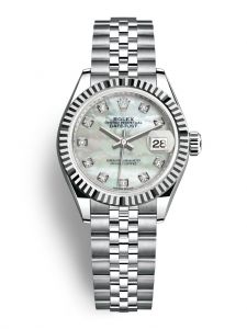 Đồng hồ Rolex Lady-Datejust 28 M279174-0009 279174-0009 Thép Oystersteel và Vàng Trắng 18ct Mặt Khảm trai trắng