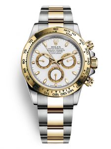 Đồng hồ Rolex Cosmograph Daytona 40 M116503-0001 116503-0001 Thép Oystersteel và Vàng Kim 18ct Mặt trắng