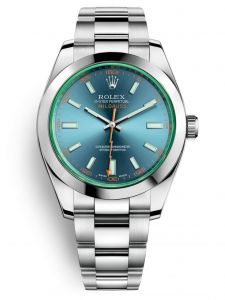 Đồng hồ Rolex Milgauss Z-Blue M116400GV-0002 116400GV-0002 Kính Xanh Mặt Số Xanh Chống Từ