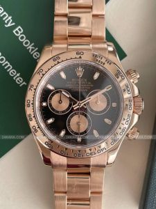 Đồng hồ Rolex Cosmograph Daytona 40 Rose Gold M116505 116505 Mặt đen vàng