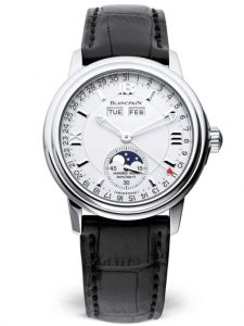 Đồng hồ Blancpain Leman Complete Calendar Moonphase Vàng Trắng 18k 2763 1542A 53B