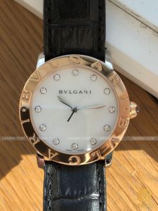Đồng hồ Bulgari White Mother of Pearl Diamond Dial BBL P 37 SG (lướt)