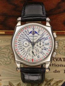 Đồng hồ Roger Dubuis Horloger Genevois Biretrographe Perpetual Calendar White Gold (lướt)