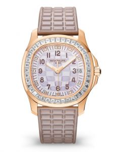 Đồng hồ Patek Philippe Aquanaut Luce Haute Joaillerie 5072R-001 Rose Gold White Mother of Pearl