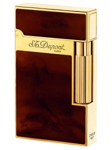 Bật lửa S.T Dupont 016126 Ligne 2 Atelier - Vàng - Men sơn mài nâu