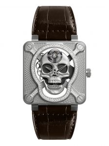 Đồng hồ Bell & Ross BR 01 Laughing Skull Light Diamond BR01-SKULL-SK-LGD - Phiên bản giới hạn