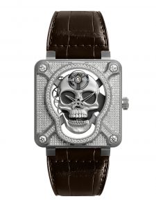 Đồng hồ Bell & Ross BR 01 Laughing Skull Full Diamond BR01-SKULL-SK-FLD - Phiên bản giới hạn