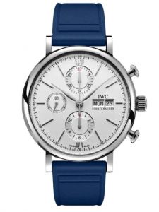 Đồng hồ IWC Portofino Chronograph IW391027 Mặt Số Mạ Bạc 42