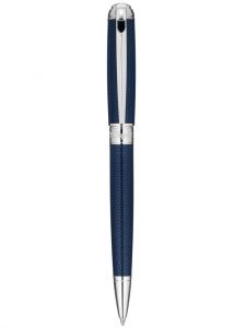 Bút bi xoay S.T. Dupont Medium Guilloche Under Blue Lacquer 415104M