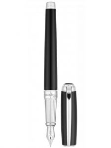 Bút máy S.T. Dupont Line D Black And Palladium Large 410100L