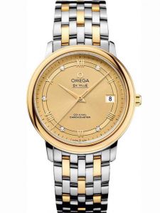 Đồng hồ Omega De Ville Prestige Co-Axial Chronometer 424.20.37.20.58.002 36.8 Yellow Gold Steel
