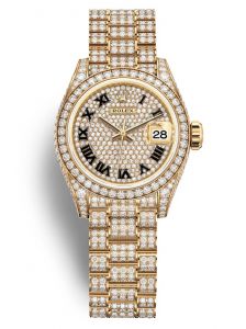 Đồng hồ Rolex Lady-Datejust 28 M279458RBR-0001 279458RBR-0001 Vàng Kim 18ct Mặt Đính Kim cương