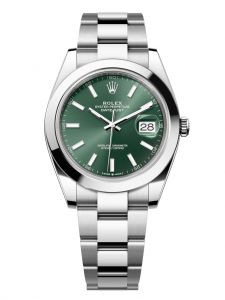 Đồng hồ Rolex Datejust 41 M126300-0019 126300-0019 Thép Mặt xanh bạc hà - Mẫu 2022
