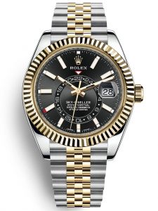 Đồng hồ Rolex Sky-Dweller 42 M326933-0005 326933-0005 Thép Oystersteel và Vàng Kim 18ct Mặt Đen