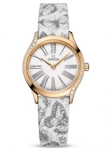 Đồng hồ Omega De Ville Mini Trésor 428.57.26.60.04.002 26 Moonshine Gold Toile de Jouy