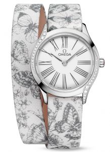 Đồng hồ Omega De Ville Mini Trésor 428.17.26.60.04.002 26 Steel Toile de Jouy