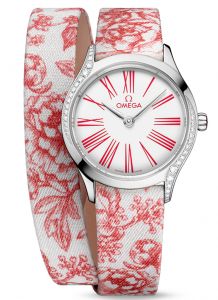 Đồng hồ Omega De Ville Mini Trésor 428.17.26.60.04.003 26 Steel Toile de Jouy