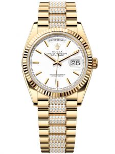 Đồng hồ Rolex Day-Date 36 M128238-0082 128238-0082 Vàng Kim 18ct Mặt trắng