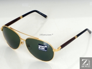 MS K.10 - Kính Montblanc Aviator - gọng gỗ, mạ vàng