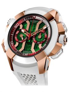 Đồng hồ Jacob & Co. Epic X Chrono Black Titanium Green Dial Red Inner Rings EC312.42.PB.GR.A
