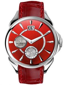 Đồng hồ Jacob & Co. Palatial Classic Manual Big Date Red Sunray Dial Steel Case PC400.10.NS.NH.A - Phiên Bản Giới Hạn